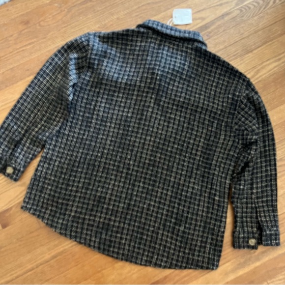 AndTheWhy Tweed Shacket in Black/Beige Thread Textured Size 2XL - Picture 6 of 7